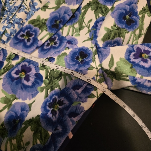 Alice & Olivia Blue Macey Floral Blazer Fitted Size 2 - Picture 11 of 12